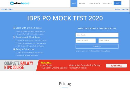 
                            5. IBPS PO 2019 Online Preparation | Mock Tests | Question ... - Oliveboard