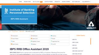 
                            6. IBPS RRB Office Assistant 2019 Notification, Apply Online & Exam Date