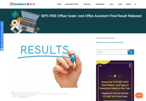 
                            8. IBPS RRB Officer Scale I and Office Assistant Final Result Released