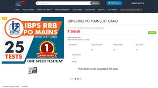 
                            13. ibps rrb po mains st card - Item Display - Mahendra's MyShop Portal