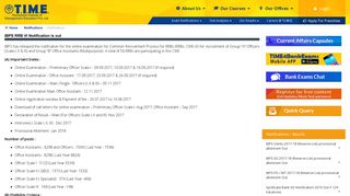 
                            2. IBPS RRB VI Notification is out - Time