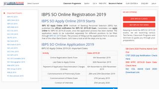 
                            7. IBPS SO Apply Online 2018 Online Application Form - Career Power