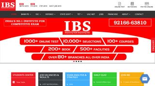 
                            7. IBS: Best Coaching Institute for All Competitive Exams in India