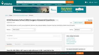 
                            8. IBS Gurgaon - Ibs Business School Gurgaon Q&A on Cutoffs ...