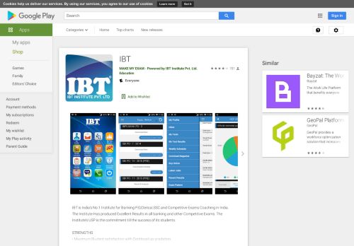 
                            5. IBT - Google Play पर ऐप्लिकेशन