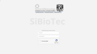 
                            6. IBT | Login - Instituto de Biotecnología - UNAM