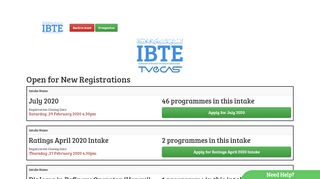 
                            1. IBTE TVeCAS Admissions