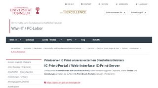 
                            3. IC Print Printserver - Universität Tübingen
