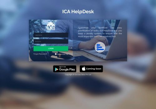 
                            11. ICA HelpDesk Login