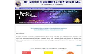 
                            7. ICAI AWARDS