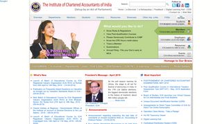 
                            1. ICAI - The Institute of Chartered Accountants of India