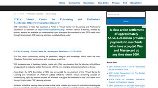
                            9. ICAI's Virtual Center for E-Learning and Professional Excellence: https ...
