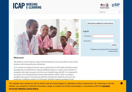 
                            7. ICAP Nursing E-Learning: Please Log In