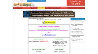 
                            9. ICAR Admit Card 2019 - 2020 |Online Download icar.org.in ...