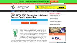 
                            8. ICAR AIEEA 2018: Counselling, Admission Process, Result, Answer Key