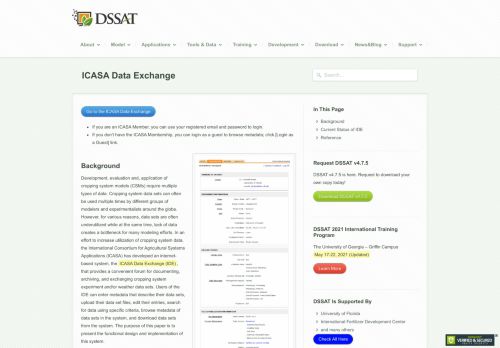 
                            8. ICASA Data Exchange | DSSAT.net