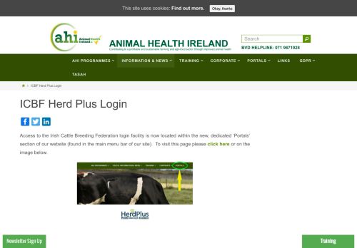 
                            4. ICBF Herd Plus Login – Animal Health Ireland