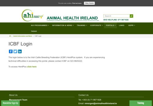 
                            5. ICBF Login – Animal Health Ireland