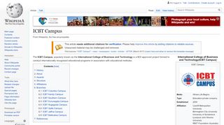 
                            11. ICBT Campus - Wikipedia