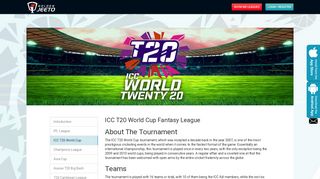 
                            3. ICC World T20 Fantasy League, Play ICC Cricket Fantasy League ...