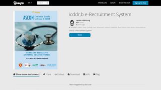 
                            8. icddr,b e-Recruitment System - Yumpu