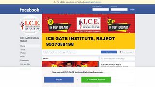 
                            10. ICE GATE Institute Rajkot - Rajkot, Gujarat | Facebook