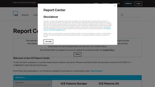 
                            11. ICE Report Center - Data - Ice.com