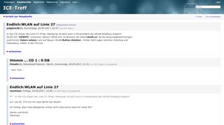 
                            12. ICE-Treff - Endlich:WLAN auf Linie 27