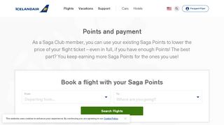 
                            12. Icelandair Saga Club Points and payment | Icelandair