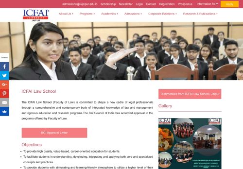 
                            12. ICFAI Law School | The ICFAI University Jaipur