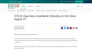 
                            13. ICFLIX App Now Available Globally on the New Apple TV