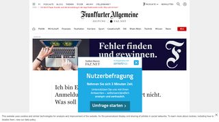 
                            4. Ich bin E-Paper-Kunde, und die Anmeldung in der App ... - FAZ