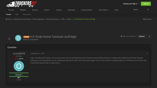 
                            2. Ich finde keine Caravan aufträge - Gelöst - TruckersMP Forum