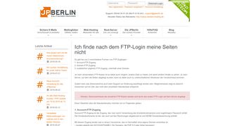 
                            3. Ich finde nach dem FTP-Login meine Seiten nicht - JPBerlin ...