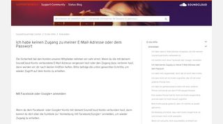 
                            3. Ich habe keinen Zugang zu meiner E-Mail-Adresse oder dem Passwort