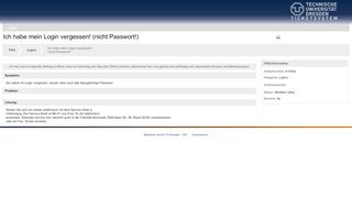 
                            3. Ich habe mein Login vergessen! (nicht Passwort!) - FAQ - TU Dresden ...