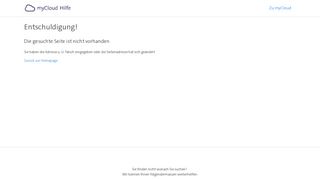 
                            8. Ich habe mein Passwort vergessen, was nun? – myCloud - Hilfe