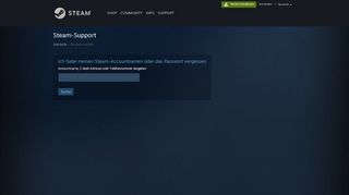 
                            4. Ich habe meinen Steam-Accountnamen oder das Passwort vergessen