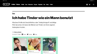 
                            11. Ich habe Tinder wie ein Mann benutzt - VICE