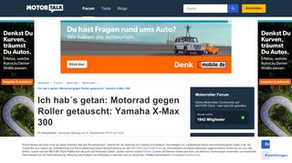 
                            5. Ich hab´s getan: Motorrad gegen Roller getauscht: Yamaha X-Max 300 ...