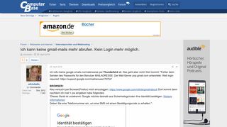 
                            9. Ich kann keine gmail-mails mehr abrufen. Kein Login mehr möglich ...