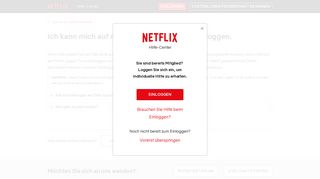 
                            2. Ich kann mich auf meinem Apple TV nicht ... - Netflix Help Center