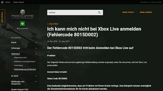 
                            4. Ich kann mich nicht bei Xbox Live anmelden... | World of Tanks XBOX