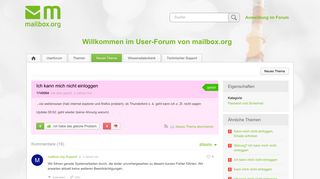 
                            2. Ich kann mich nicht einloggen - mailbox.org Userforum