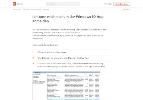 
                            7. Ich kann mich nicht in der Windows 10-App anmelden – Todoist Help
