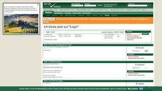 
                            1. Ich klicke jetzt auf Login | aktiencheck.de
