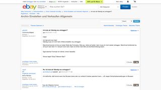 
                            7. Ich kotz ab! Ständig neu einloggen!? - eBay Community