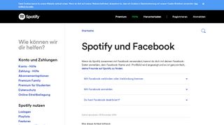
                            5. Ich möchte Spotify ohne Facebook nutzen. - Spotify