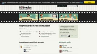 
                            2. iCheckMovies.com: Keep track of what movies you have seen