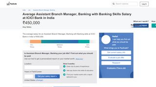 
                            12. ICICI Bank Assistant Branch Manager, Banking Salary with Banking ...